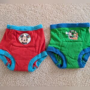 NWOT DisneyDisney's Mickey Mouse Toddler Training Pants, Size 2T, 100% Cotton